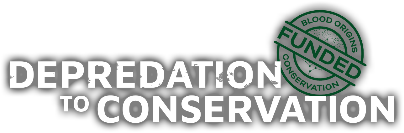 blood origins conservation project despredation to conservation title FUNDED