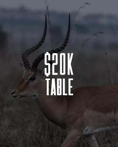 conservation event 20k table