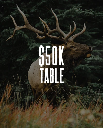 conservation event 50k table