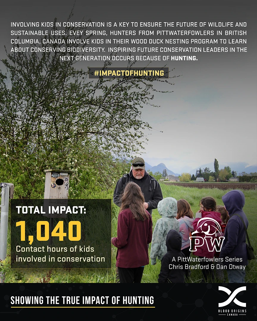 pitt waterfowlers teach conservation to youth and community blood origins impacts